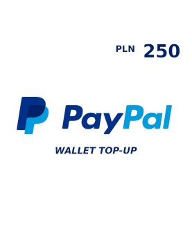 PayPal Wallet PLN 250 Top Up Key GLOBAL